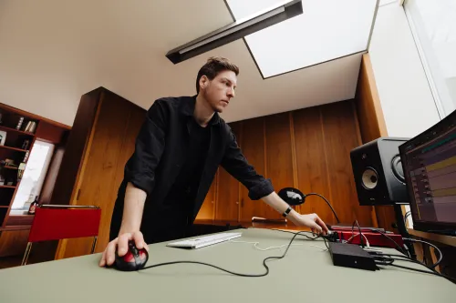 dennis bajer audio engineer at work