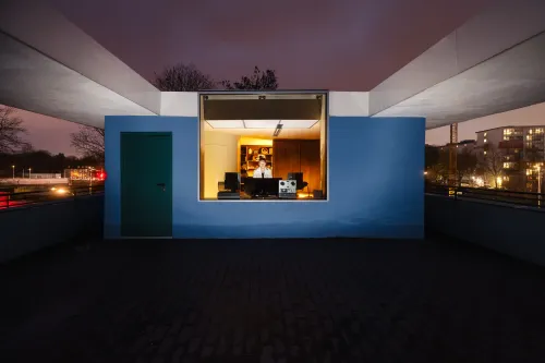 bauhaus studio hamburg view from outside